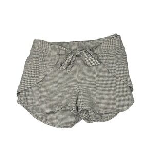 Patagonia Garden Island Hemp Tencel Shorts Black White Check Size Small Beachy